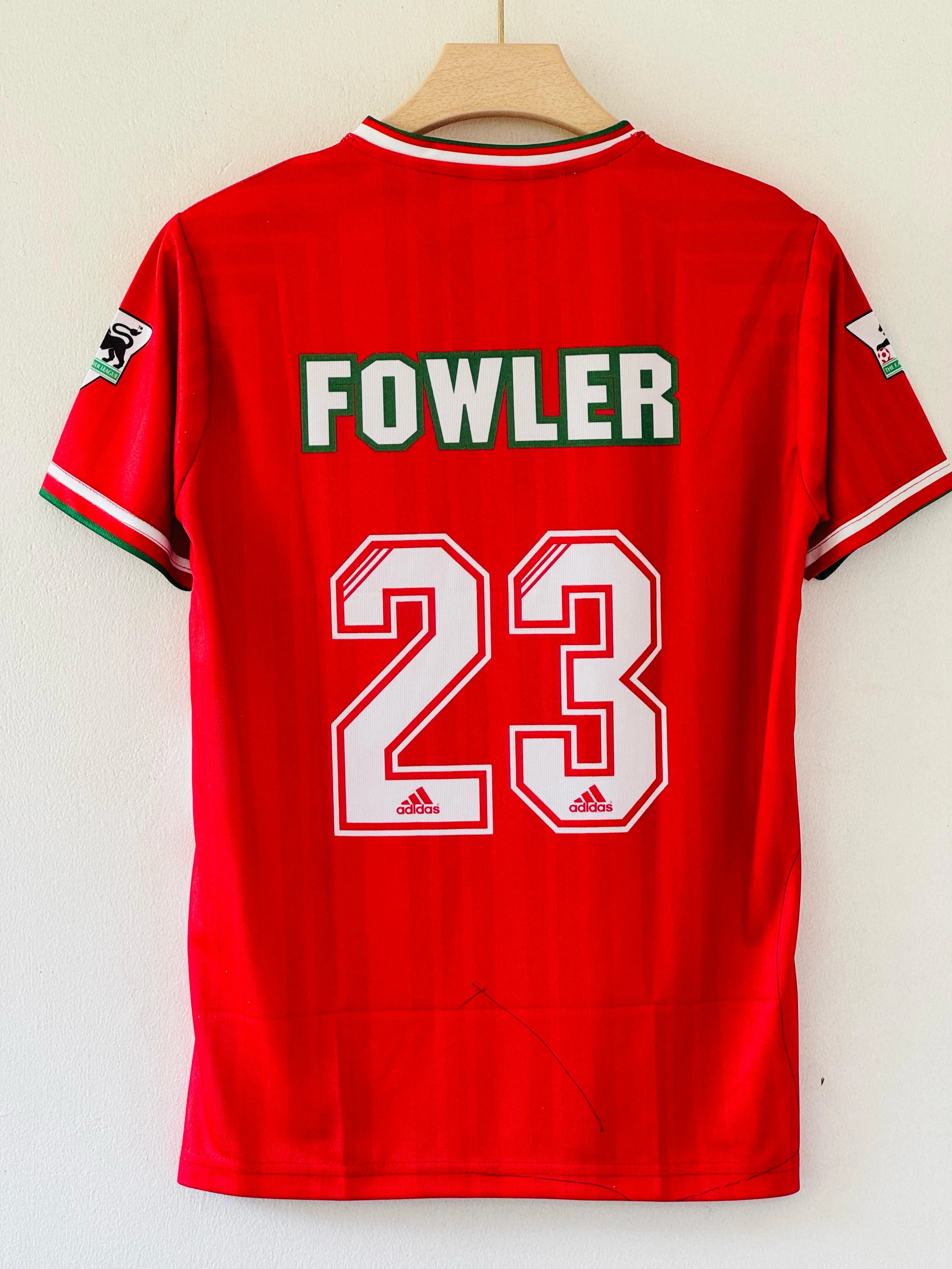 1993-95 Liverpool Home Jersey – Robbie Fowler Embroidery Edition - Image 2