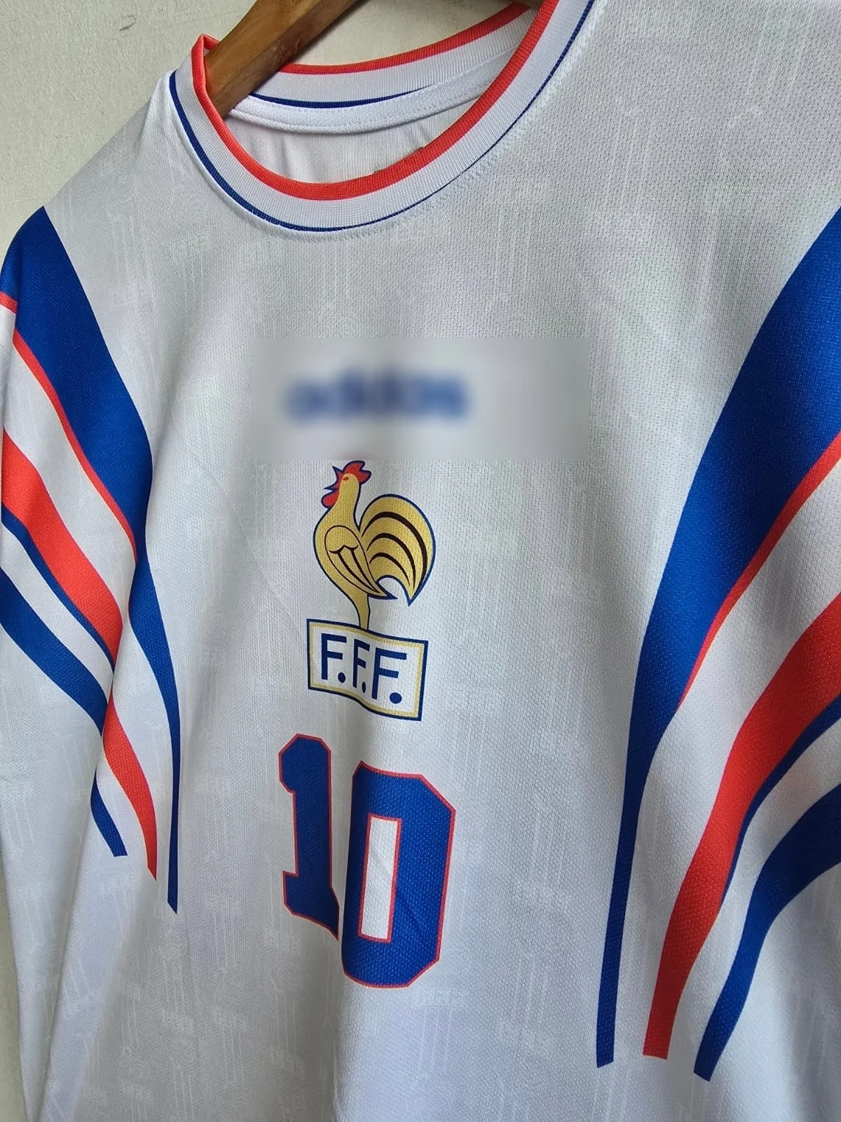 1996-97 France Away Jersey five sleeve zidane edition - Image 2