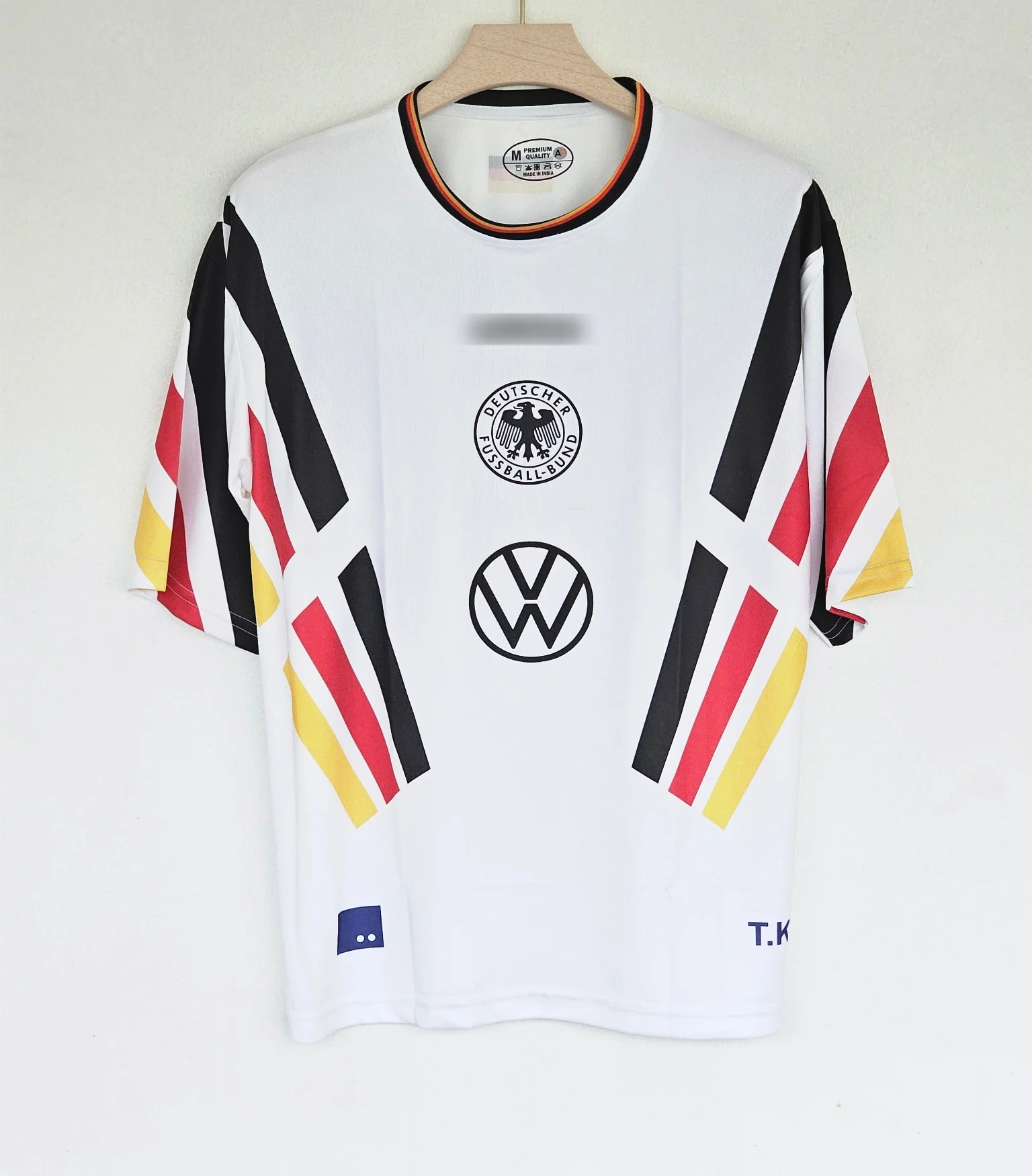 1996 Germany Home Jersey - Beckenbauer Five-Sleeve Edition - Image 3