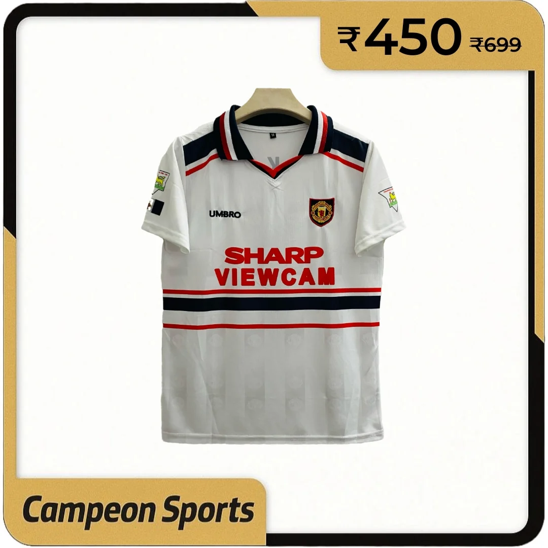1997-98 Manchester United Away Jersey - David Beckham Embroidery Edition