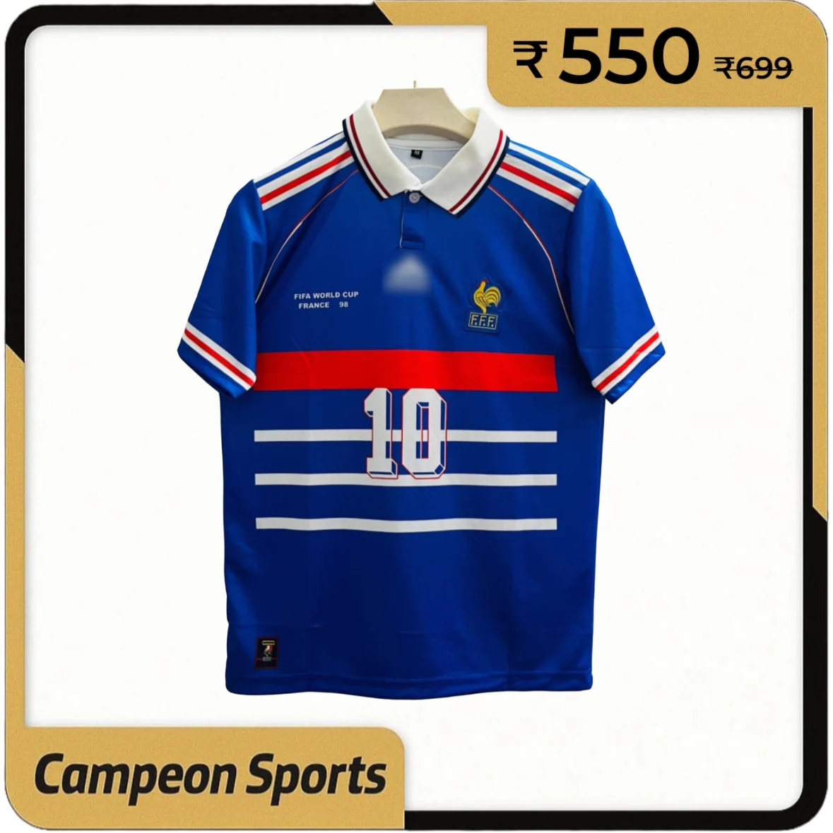 1998 France Home Jersey - Zidane World Champion Edition