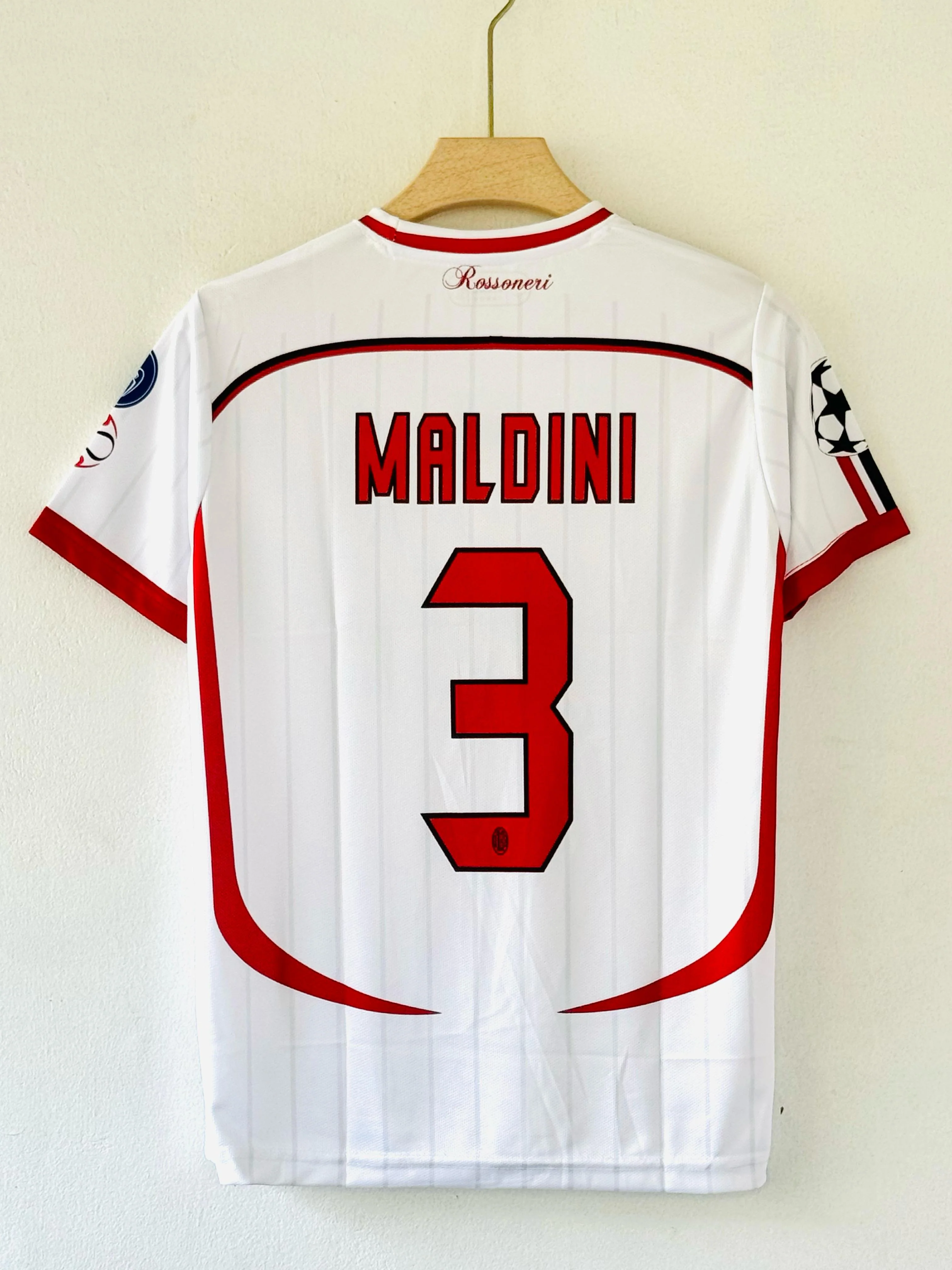 2006-07 AC Milan Away Jersey – Paolo Maldini Embroidery Edition - Image 3