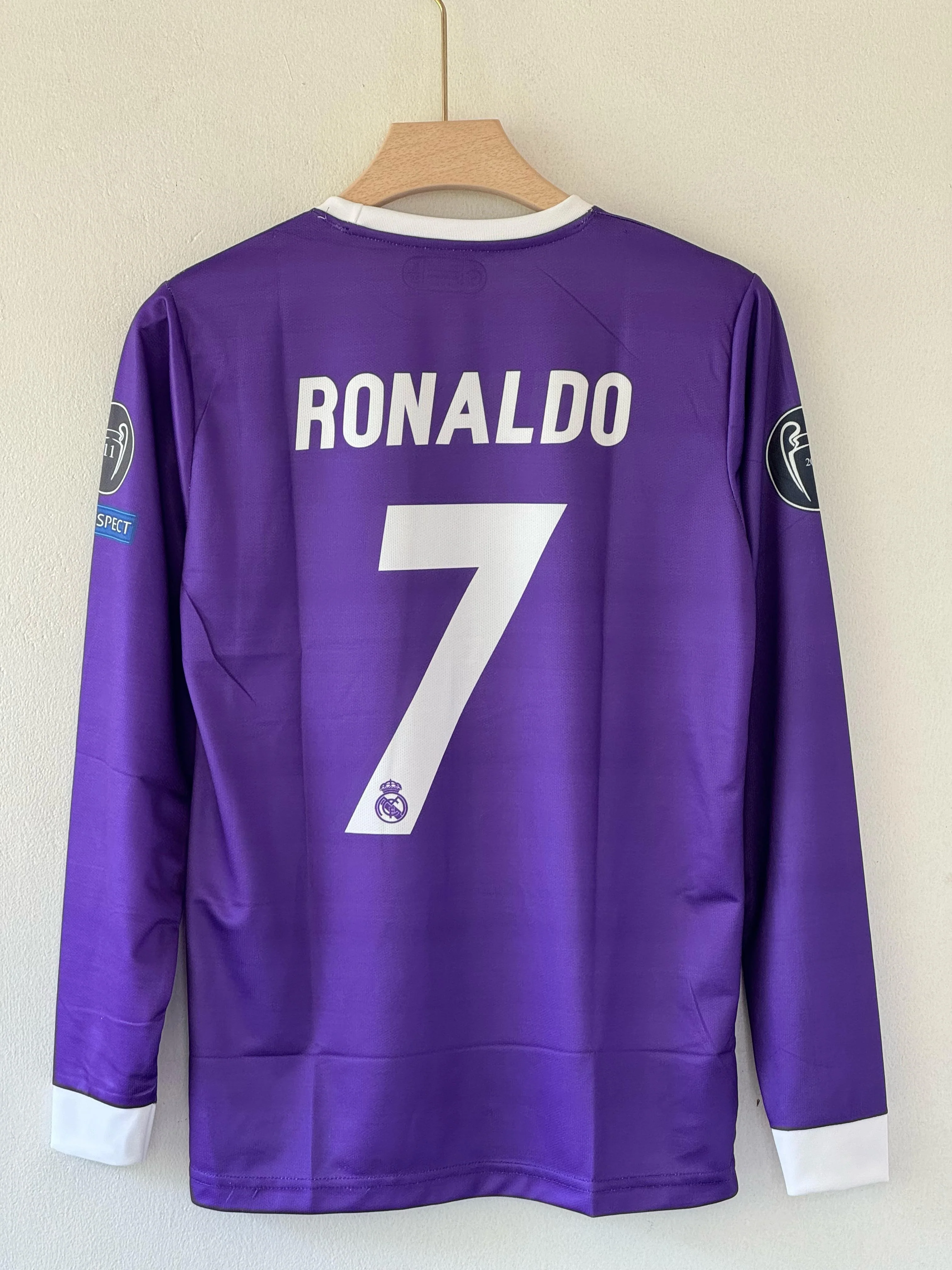 2016-17 Real Madrid Away Jersey – Cristiano Ronaldo Full sleeve embroidery edition - Image 3