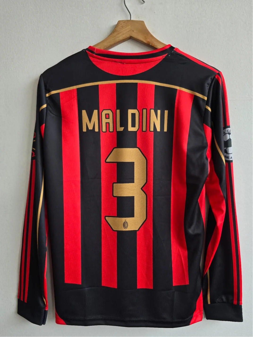 Celebrate maldini Season with the 2006-07 AC Milan Home Jersey – Full Sleeve Embroidery Edition - Image 5
