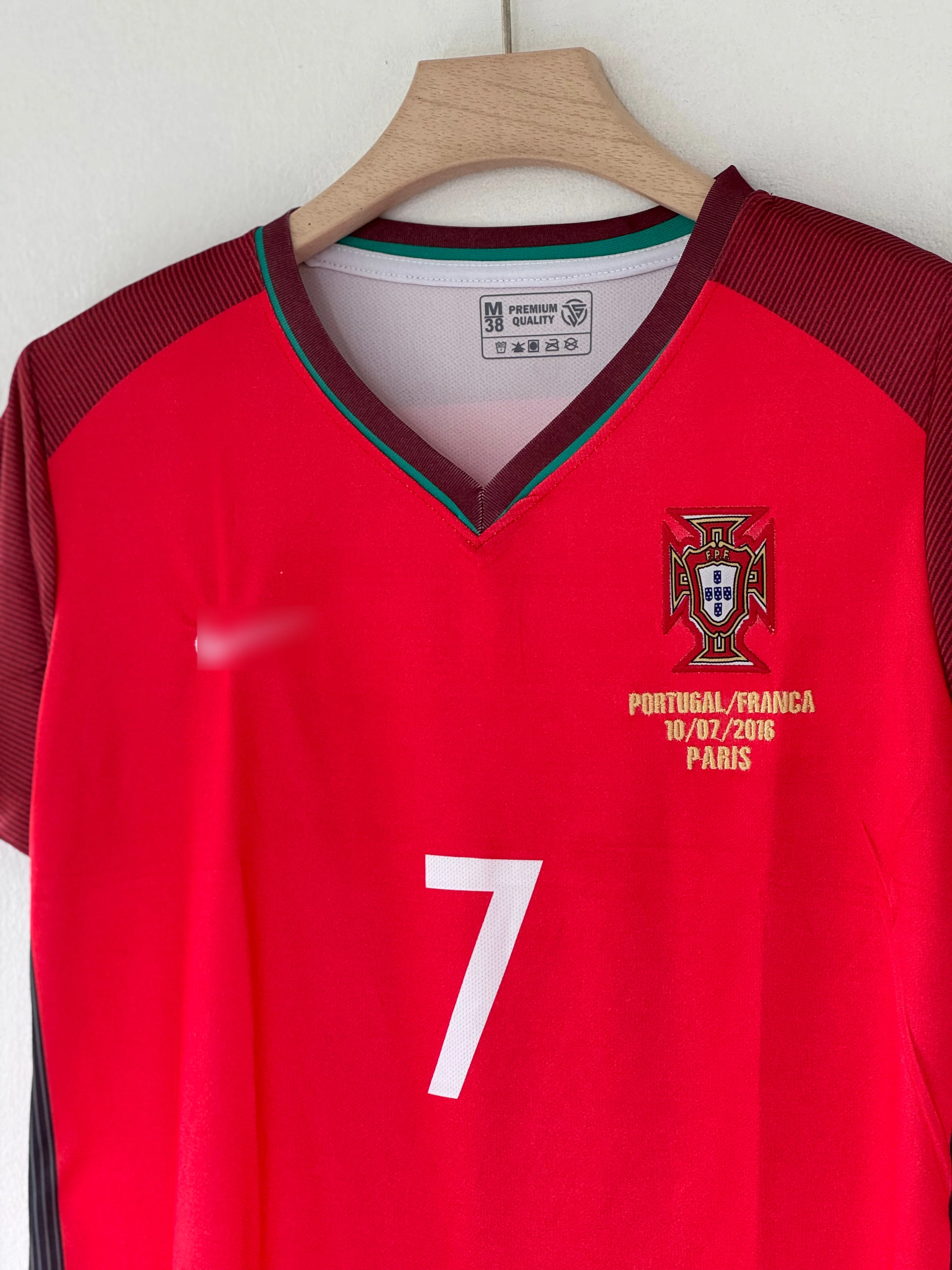 Champions of Europe — Portugal 2016 UEFA Euro Final Home Jersey - Image 2