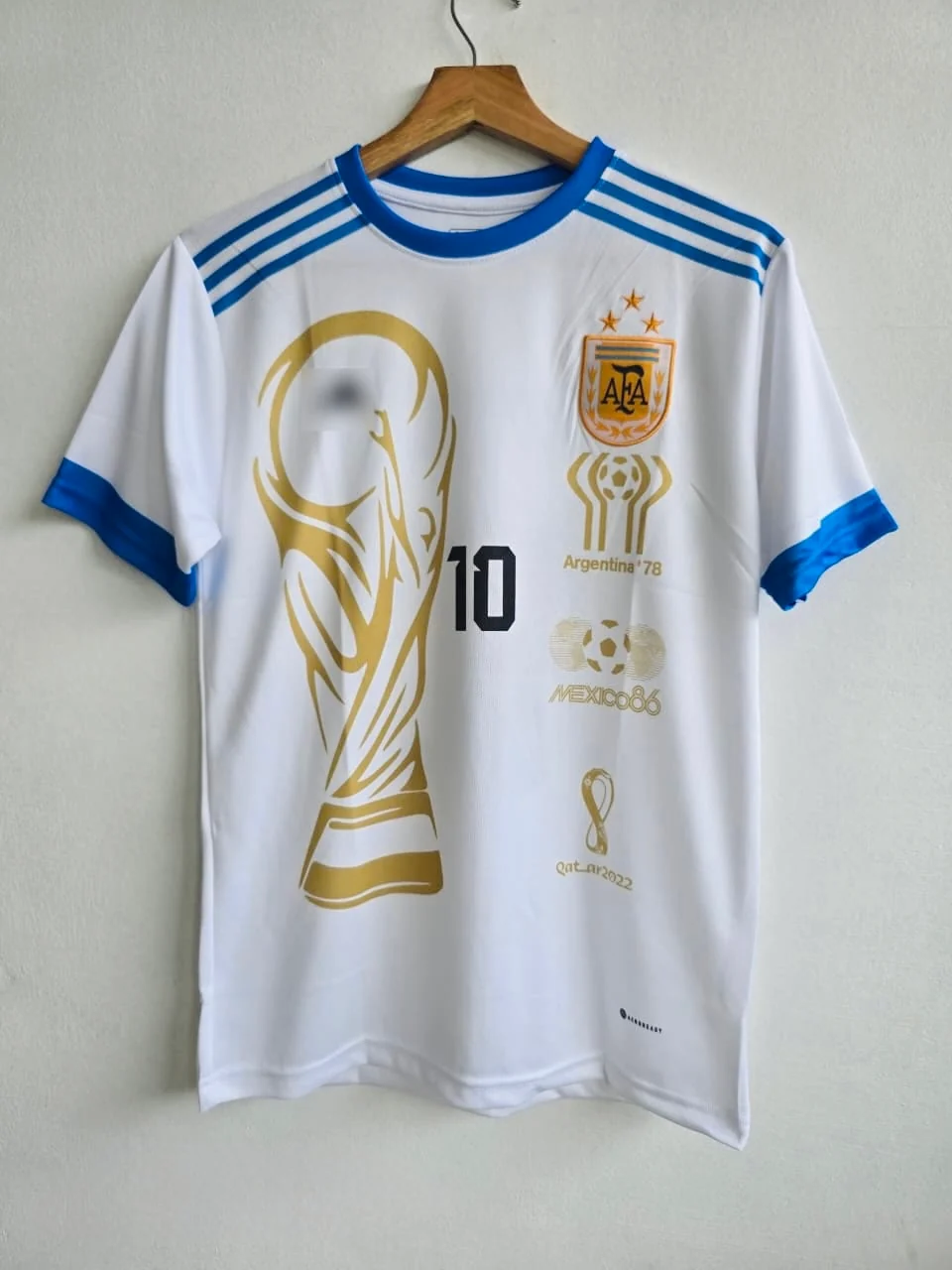 Champions Tribute — Argentina 2022 World Cup Commemorative Edition Jersey embroidery