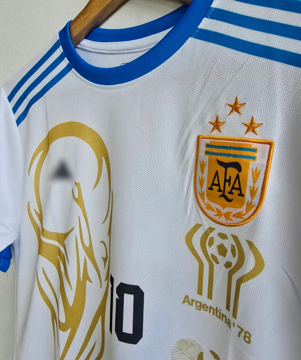 Champions Tribute — Argentina 2022 World Cup Commemorative Edition Jersey embroidery - Image 2