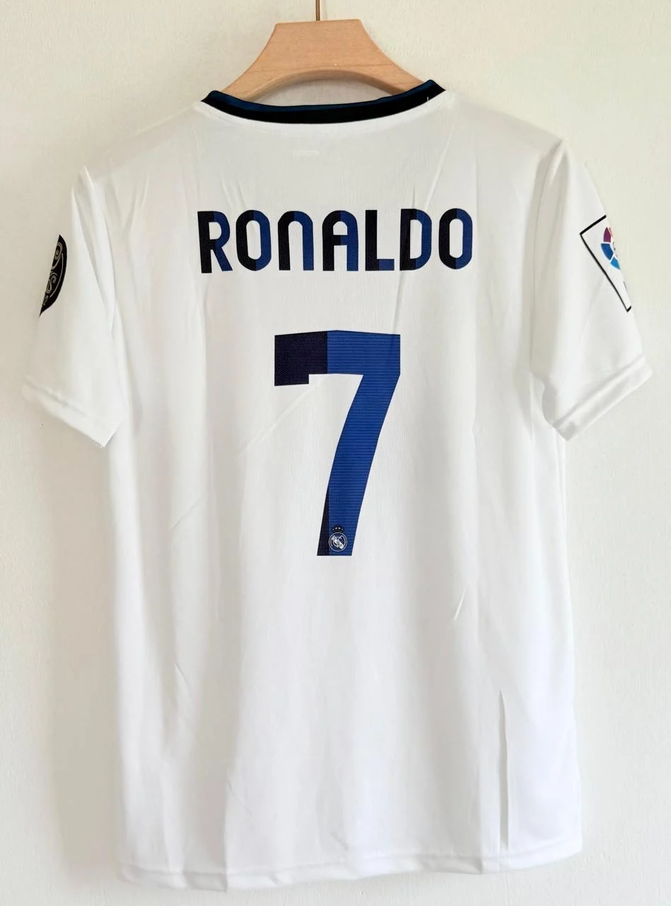Dominate in Style with the 2012-13 Real Madrid Bwin Embroidered Jersey – The Los Blancos Classic - Image 2