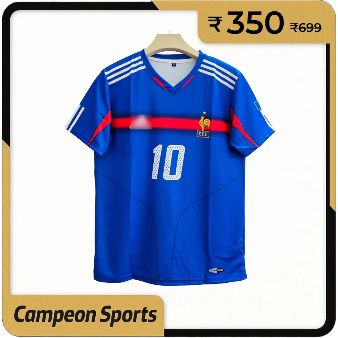 Elegance in Blue – 2004 France Home Retro Jersey – Zinedine Zidane Edition