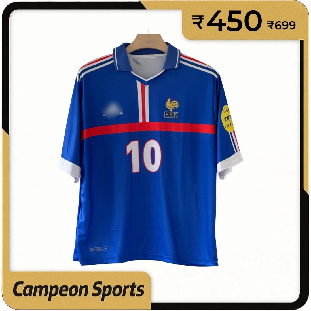 Gallic Elegance Reimagined – France 2000/01 Zidane Five Sleeve Jersey
