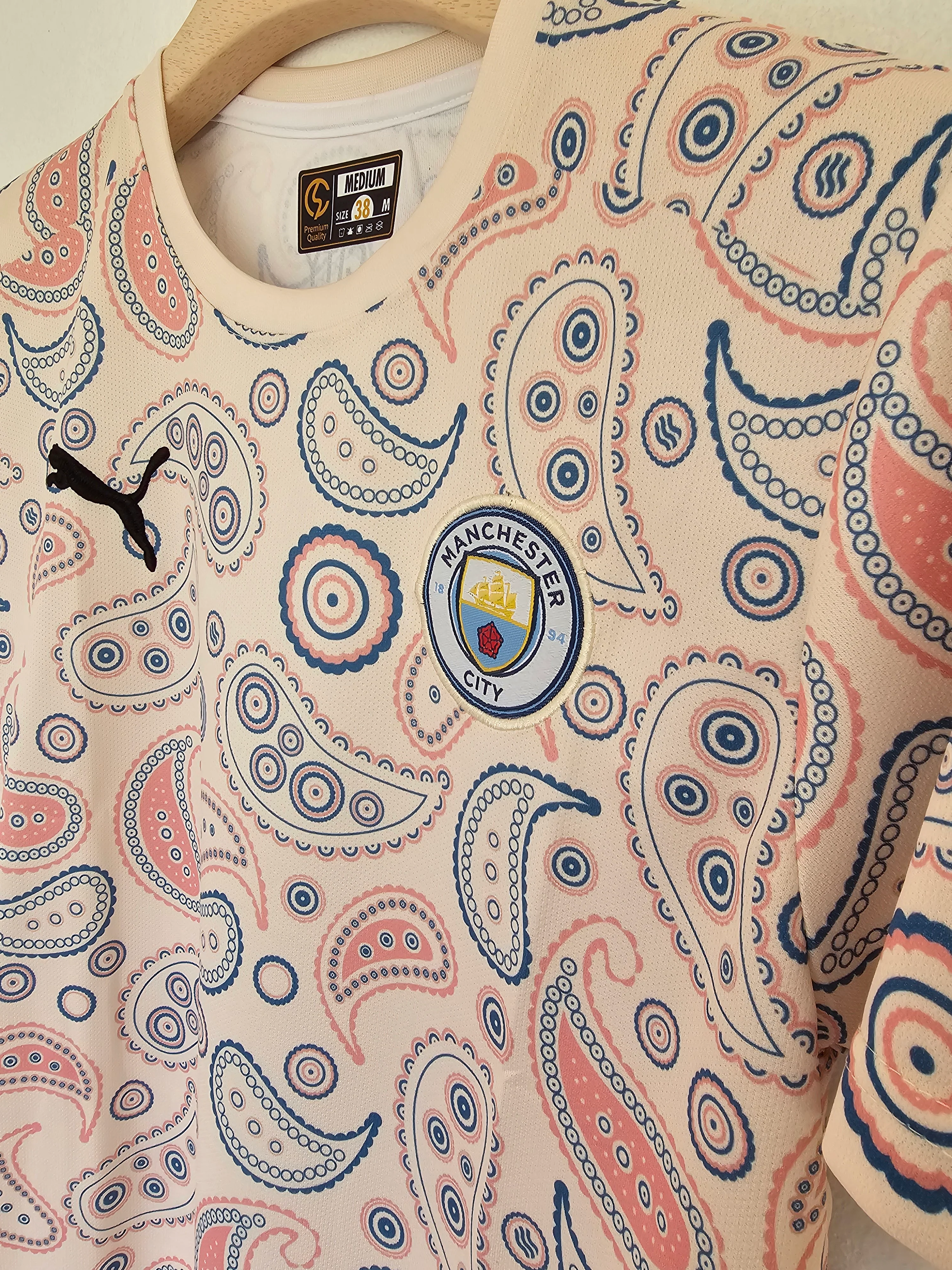 Manchester City Special Edition Paisley Embroidery Jersey - Image 2