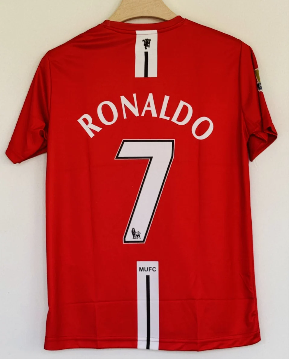 Manchester United Home Jersey 2007-08  - Ronaldo Edition with  Design - Image 2