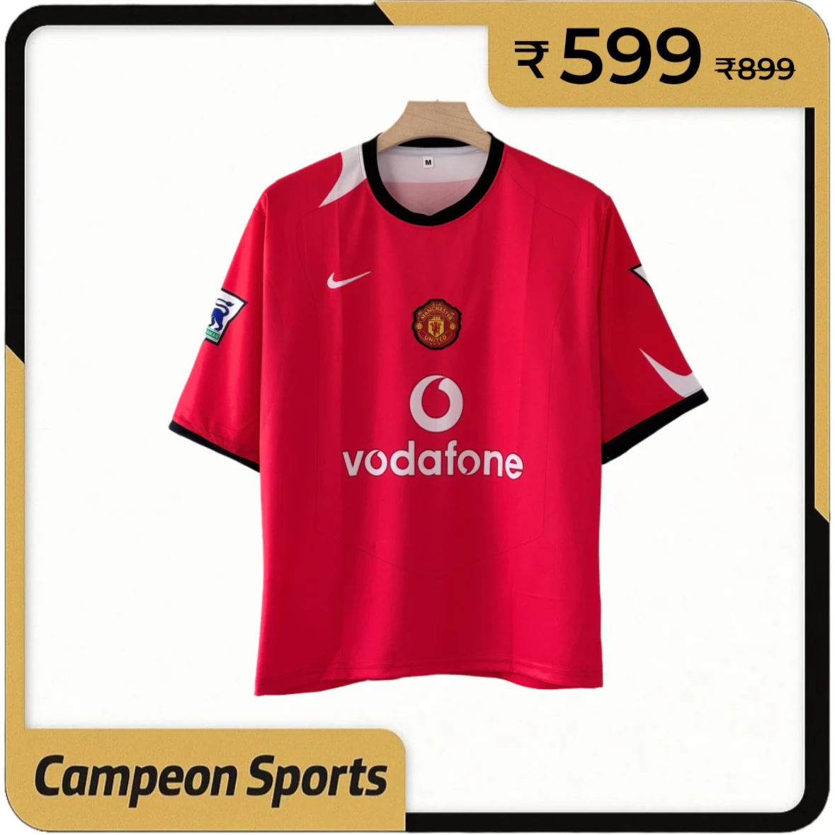 Red Devil Revival — Manchester United 2002–2004 Home Jersey five sleeve