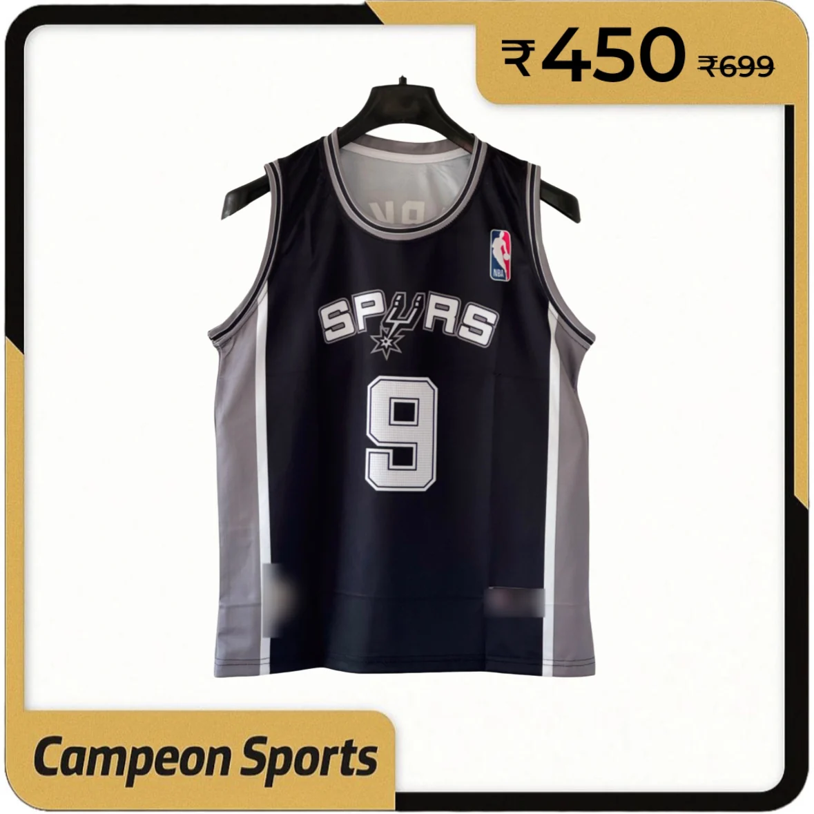 Silver Era Swagger — San Antonio Spurs 2001 Tony Parker #9 Jersey
