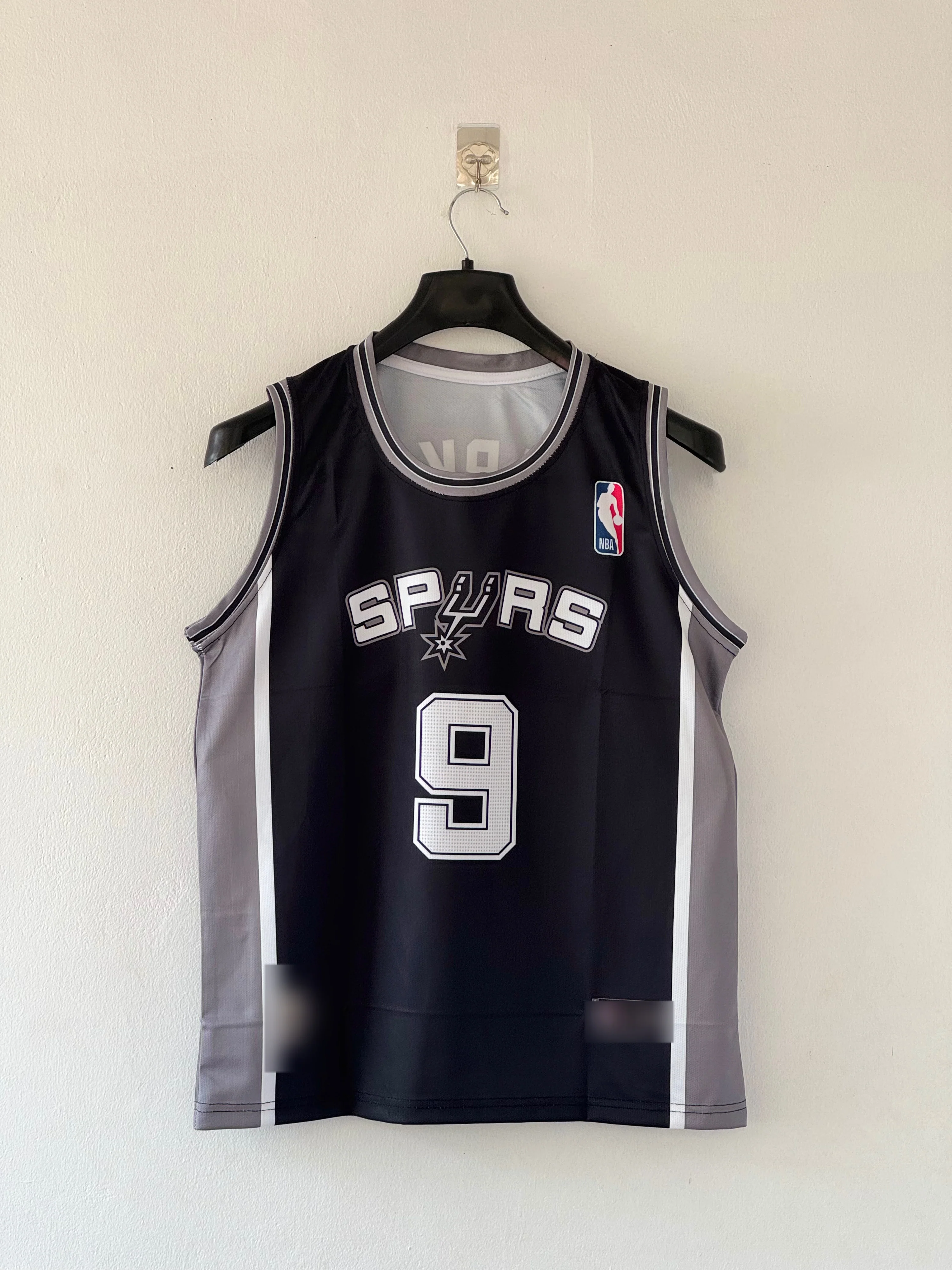 Silver Era Swagger — San Antonio Spurs 2001 Tony Parker #9 Jersey - Image 2