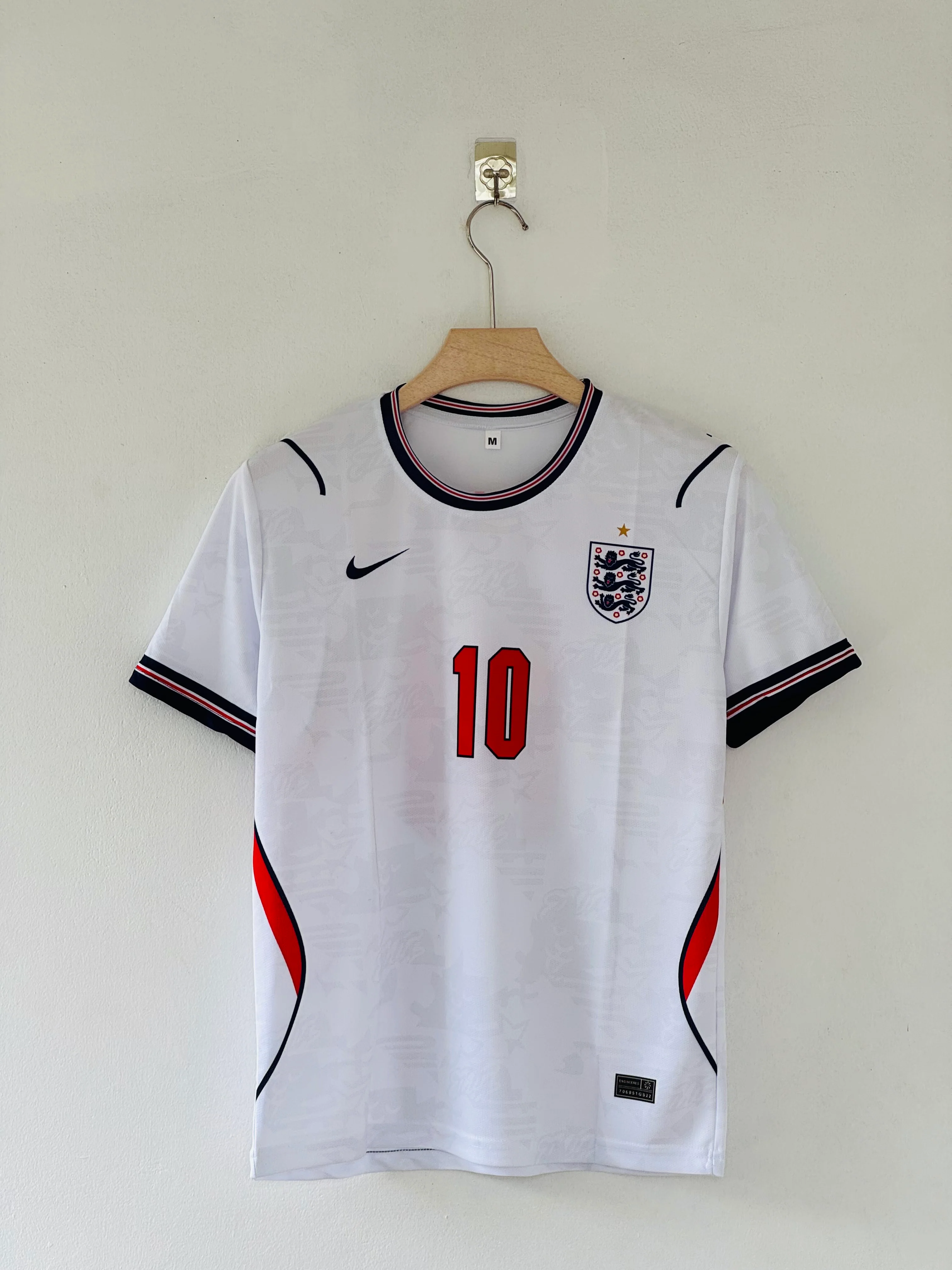 Three Lions on the World Stage — England 2026 World Cup Home Kit sublimation